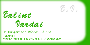 balint vardai business card
